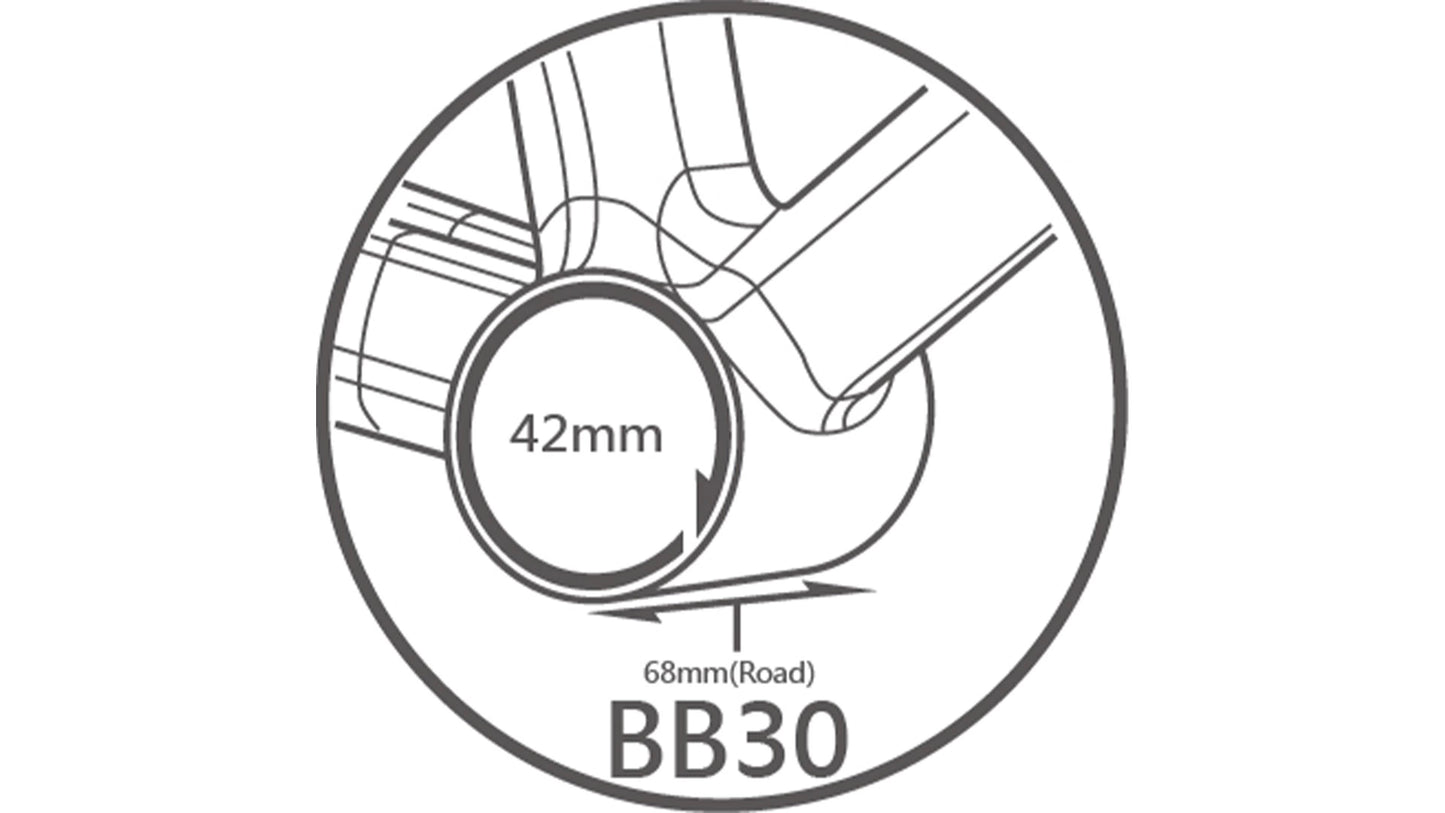 Tripeak BB30 68mm (Road) : 3-in-1 Core System (HTII / DUB / 3D+)