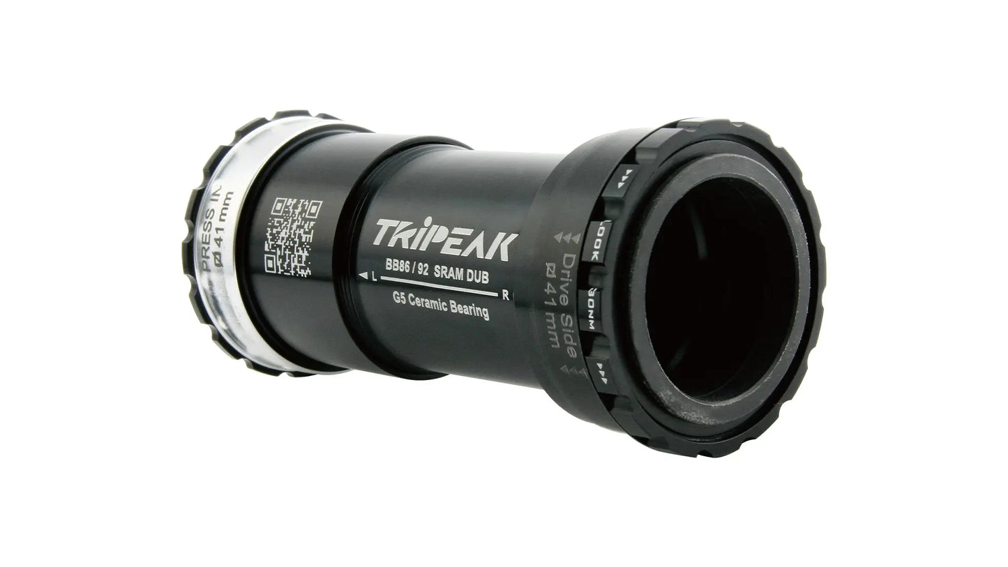 Tripeak 41mm (BB86/92), 86mm (Road)/92mm(MTB), SRAM DUB (Road/MTB)